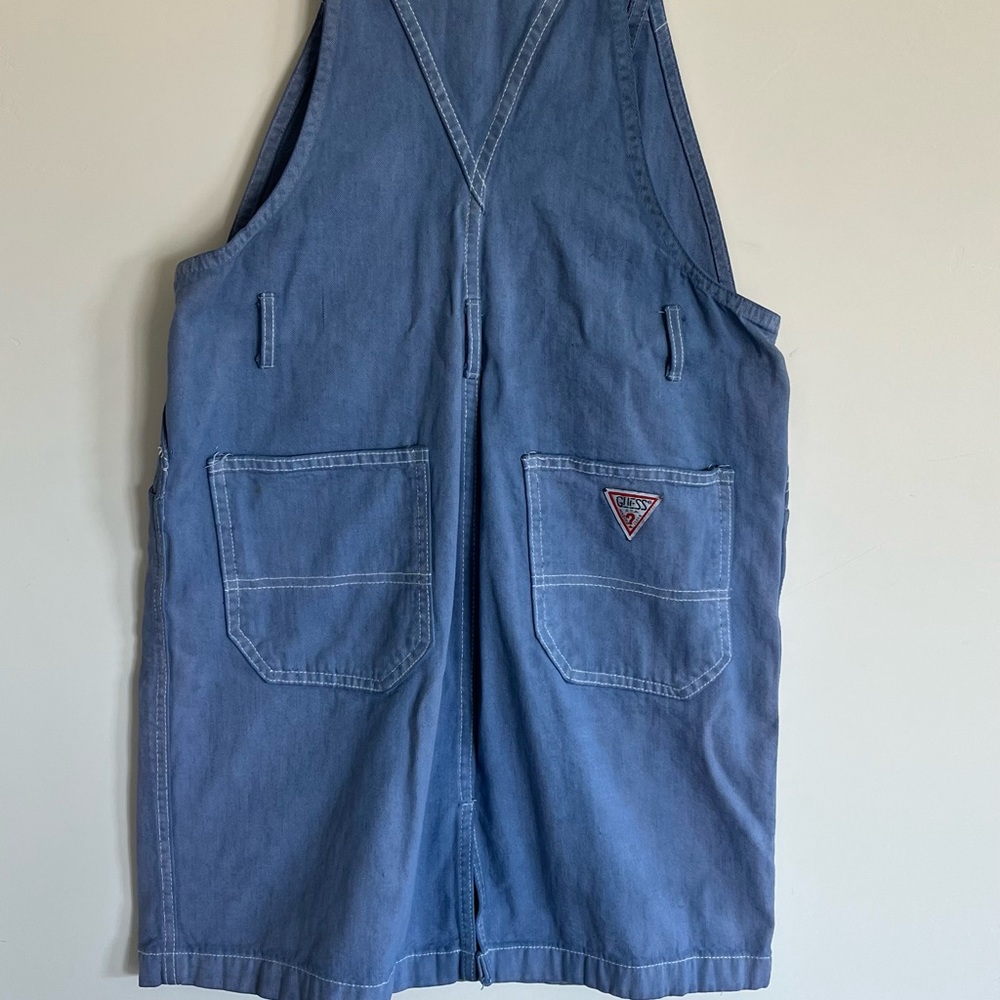 Vintage 1980’s Guess Overall Mini Dress Size 3 - Picture 4 of 13